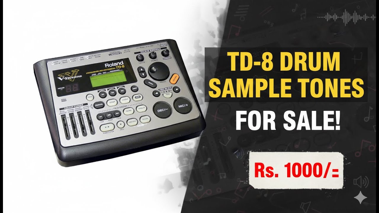 TD-8 Full Level Drum Tone Samples | 89 Full Drum Kit Pack