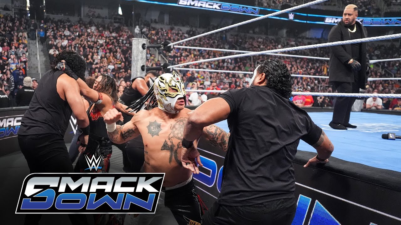 Sami Zayn encabeza un ataque sorpresa a Solo Sikoa y los MFTs: SmackDown highlights, 14 de Nov, 2025