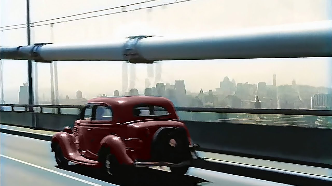 Oakland - San Francisco Bay Bridge 1940s in color  [60fps, Remastered] w/sound design added