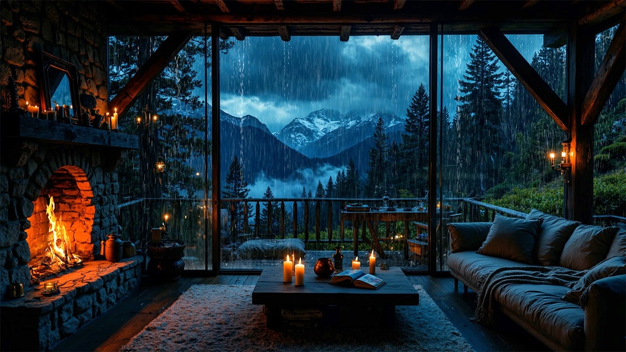 🌧️ Sleep Peacefully Tonight | No Ads, Gentle Rain on the Window & Distant Thunder