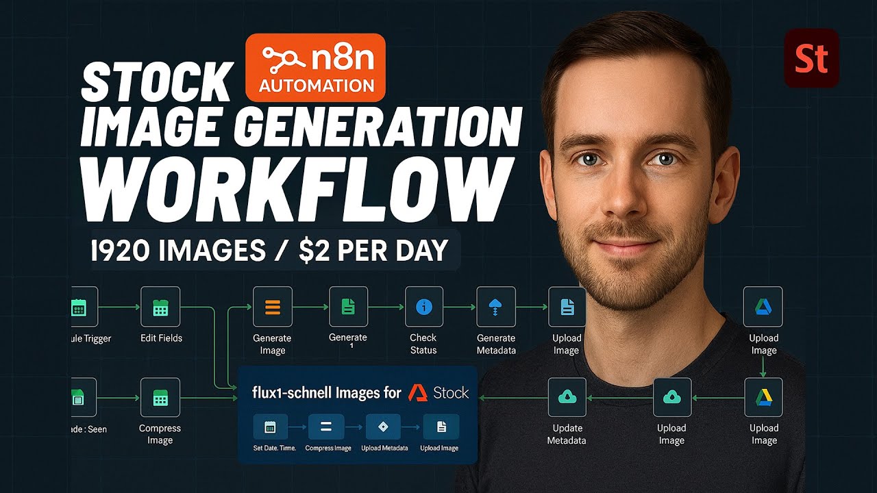 2000+ Daily stock Image generation with N8N on autopilot