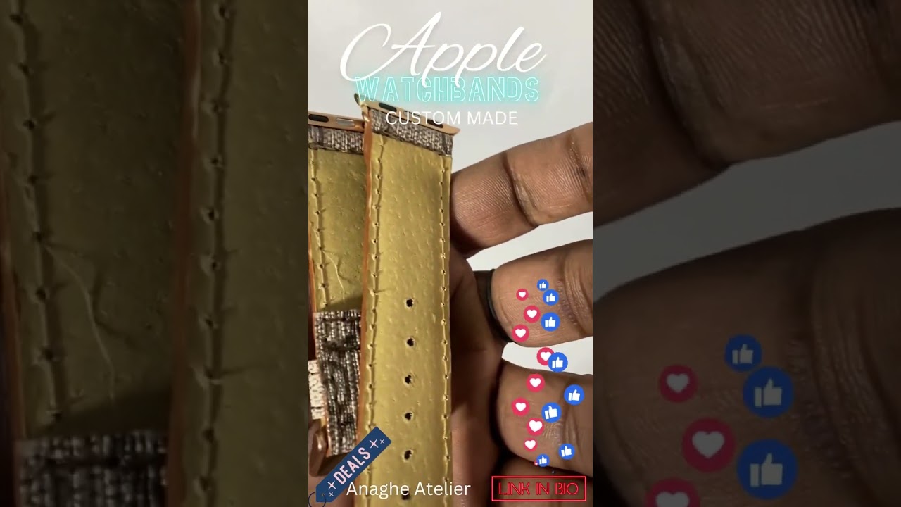 Upcycled Gucci Apple Watch band
