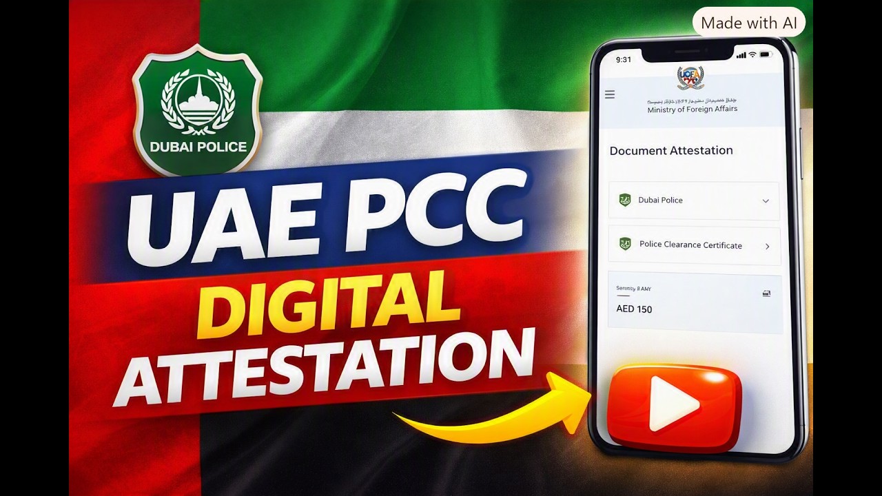 How to Attest UAE PCC Online | MOFA Attestation Step‑by‑Step (Visit to Employment Visa)