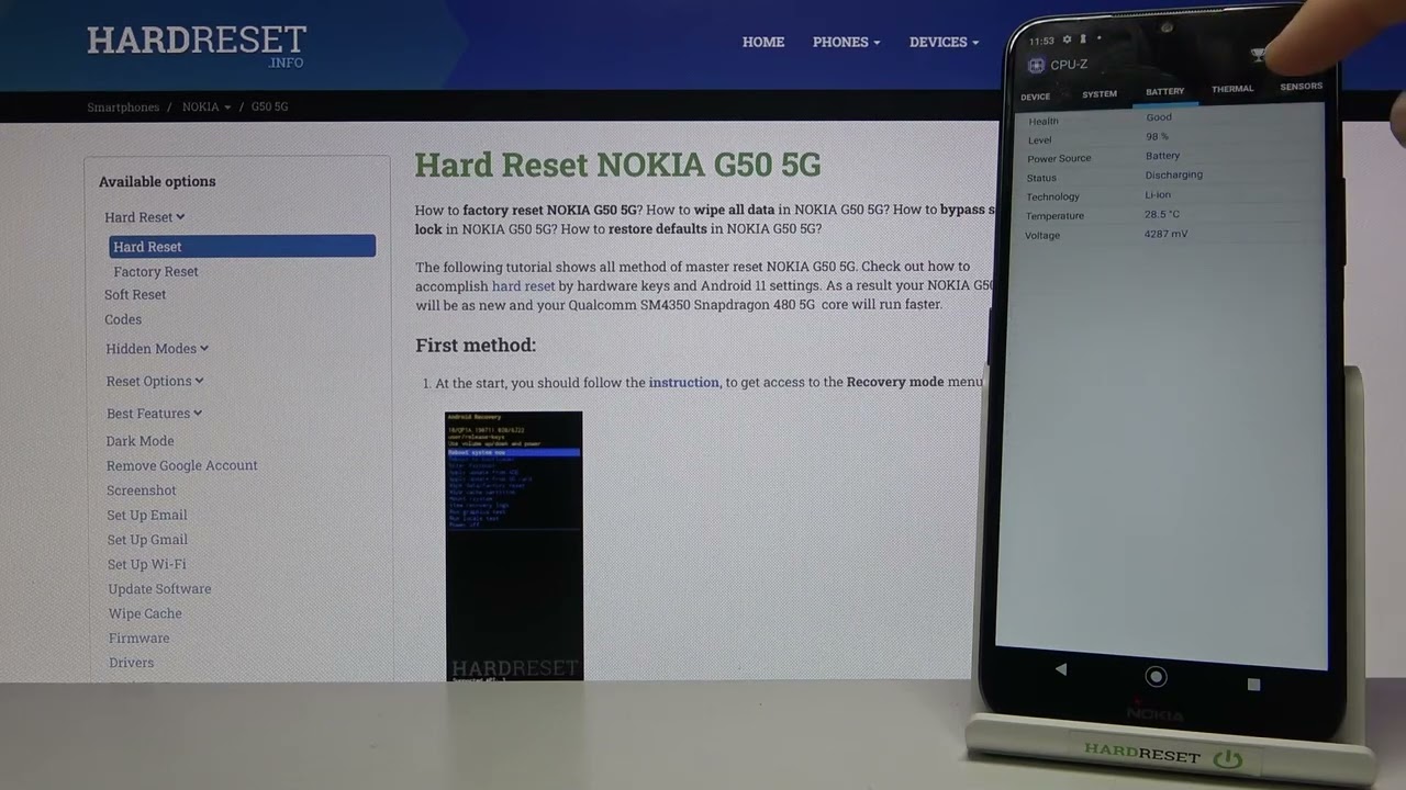 Nokia G50 5G - Performance Test by CPUZ Benchmark! | Snapdragon 480 5G