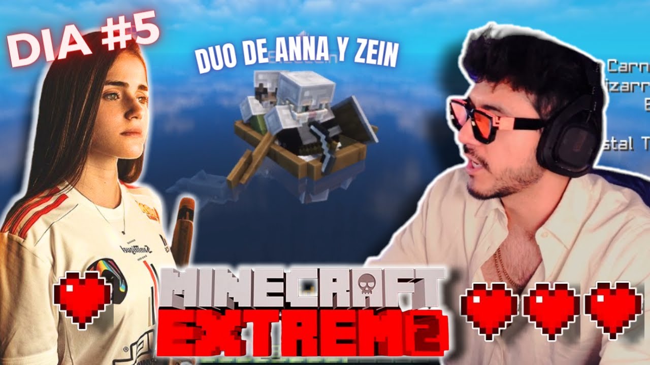 EL NUEVO DUO EN MINECRAFT EXTREMO II (DIA #5) mejores momentos