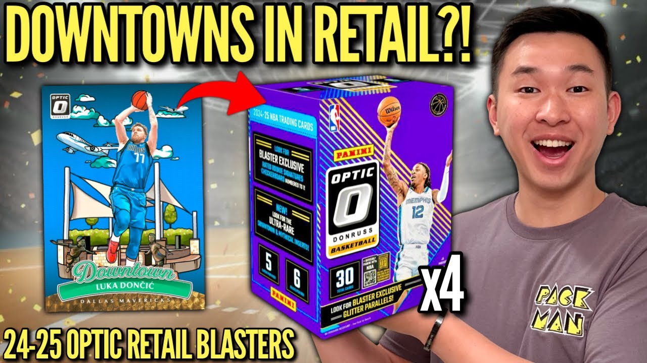 OPTIC 🏀 IS HERE EARLY (DOWNTOWNS)! 😱🔥 2024-25 Panini Donruss Optic Basketball Retail Blaster Review