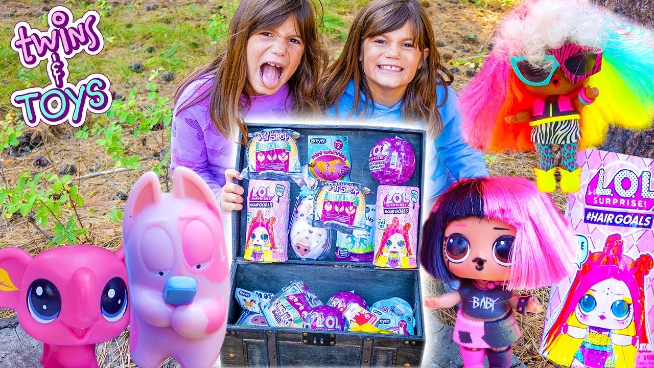 Kate & Lilly Magic Treasure Hunt with Surprise Toys!!