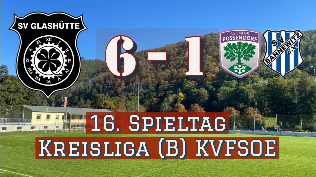 SV Glash&uuml;tte vs. SpG Possendorf/Bannewitz 🖤🤍 M&auml;nner - Kreisliga KVFSOE ⚽️ 22.05.2022