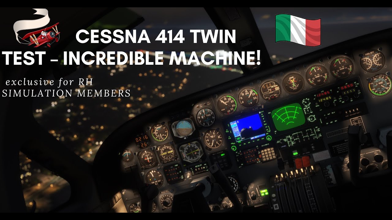 Как сажать Cessna 414✈️ при боковом ветре от опытного пилота | Тренировка по посадке и взлету на ...
