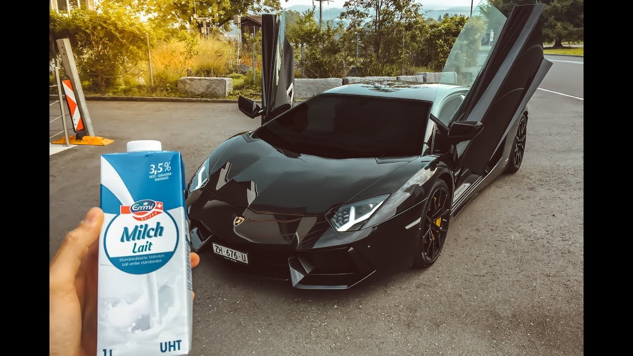 DRIVING A LAMBORGHINI AVENTADOR TO BUY MILK