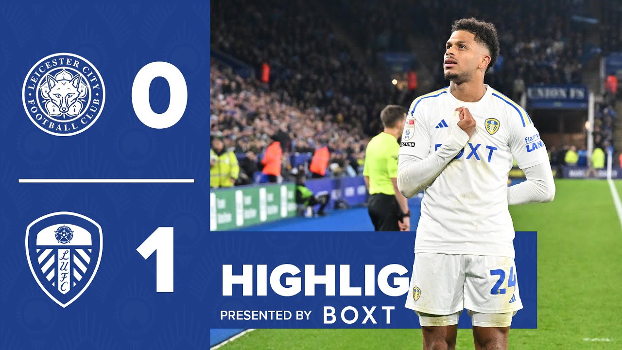 Highlights | Leicester City 0-1 Leeds United | Rutter goal for big win!