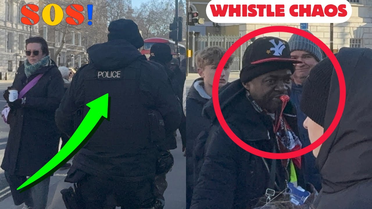 👮ALERT: Whistle Man Causes Chaos, Police and Guard Respond