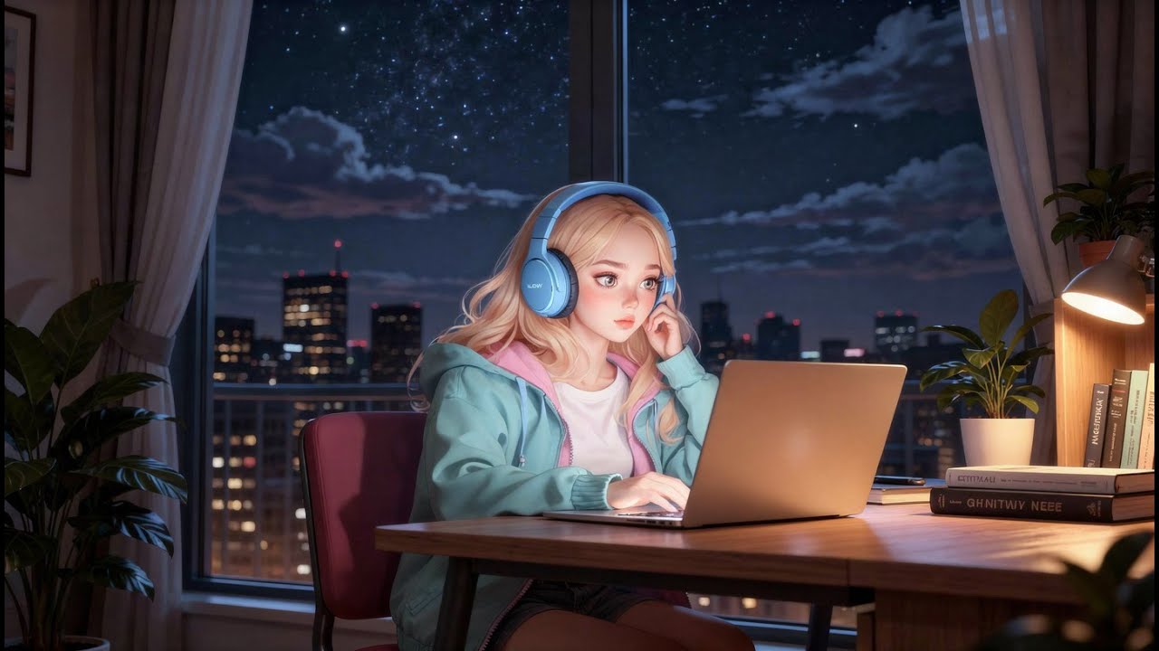 🌙 Late Night Study & Work | Cozy Lo-Fi Beats to Focus, Relax & Stay Productive - Lofi Cinderella