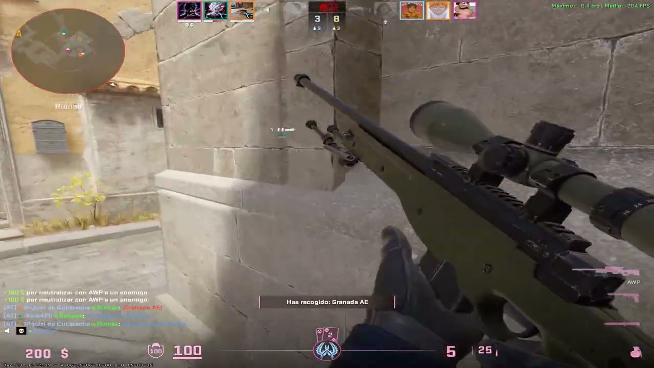 1v5 with 3 no scopes retake B site INFERNO