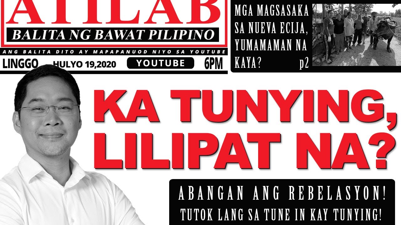 KA TUNYING, LILIPAT NA?