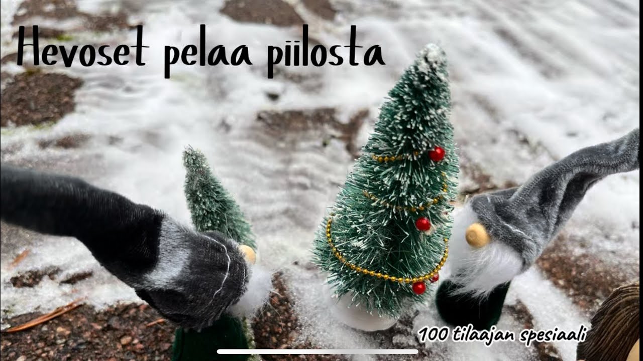 Hevoset pelaa ulkona piilosta.by.mysteeri ja lara(100 tilaajan spesiaali