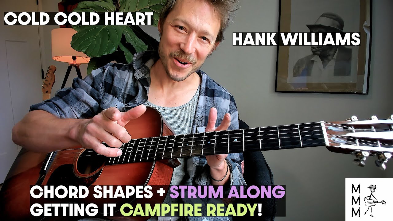 Cold Cold Heart - Strum Along - Hank Williams - How to play - Complete Guitar Tutorial - Chords