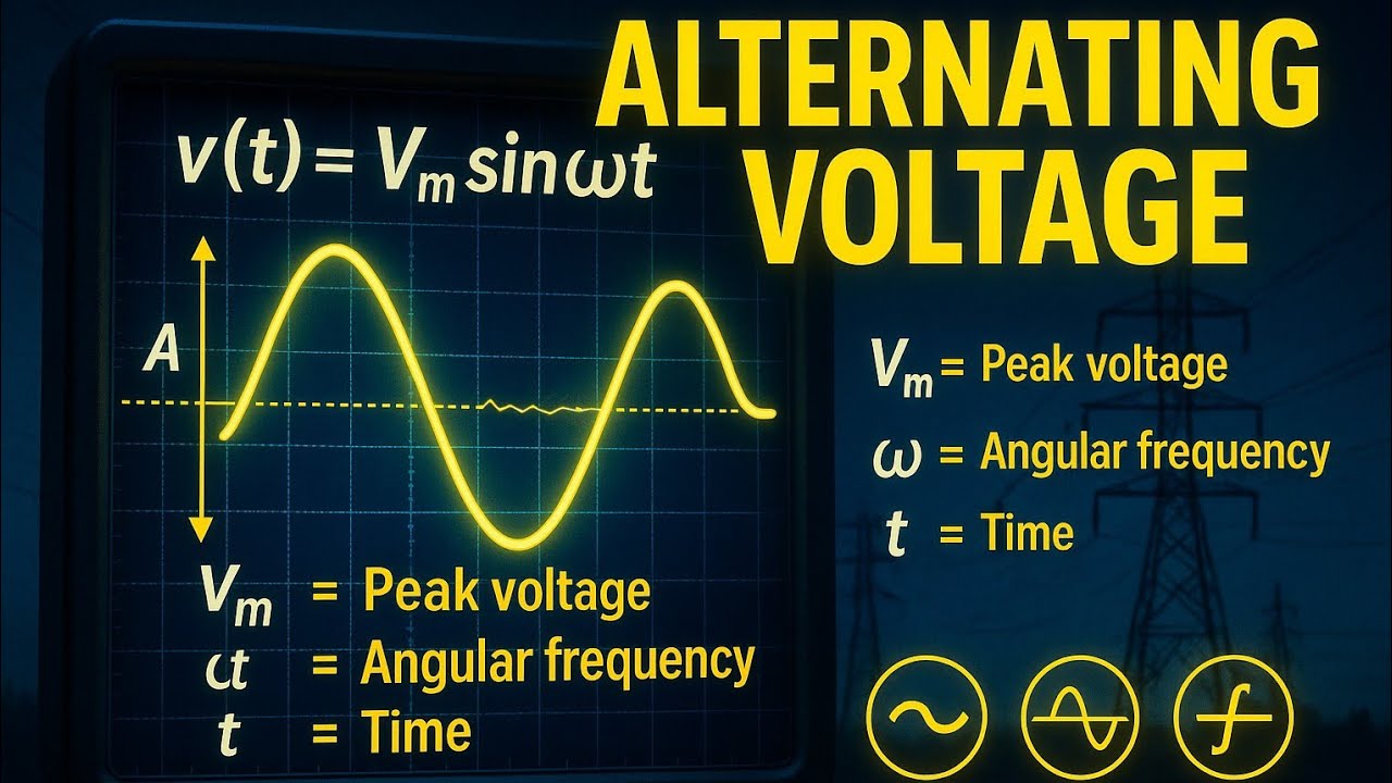 Lec.1| ALTERNATING VOLTAGE | Full Explanation with Formula & Waveform|Class 12 Physics