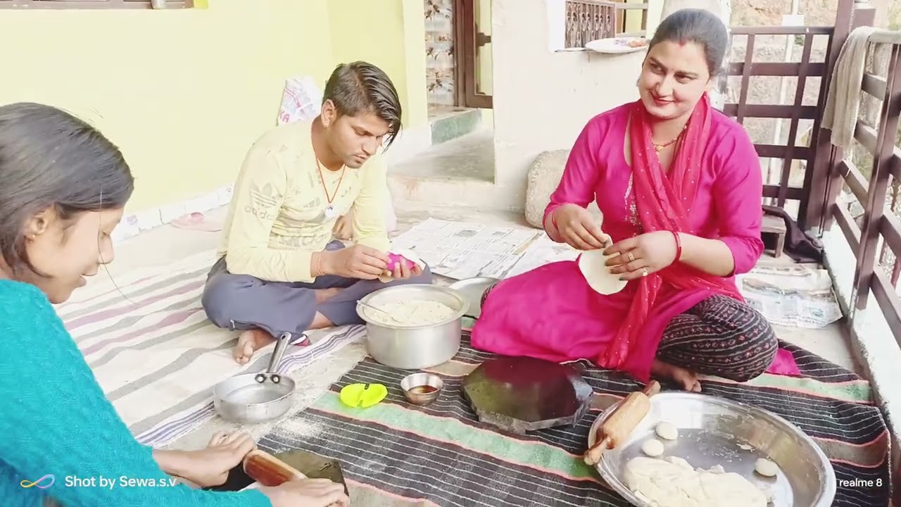 #आज बनाई घर में गुजिया 