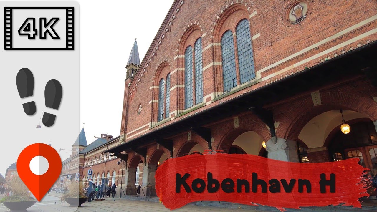 Walk in Copenhagen 🇩🇰 | 4K·60p | Copenhagen Central Railway Station
