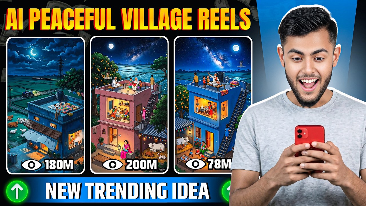 Create Viral Peaceful Village Reels Video | Create Viral 4K Ai Art Reels | Ai Se Video Kaise Banaye