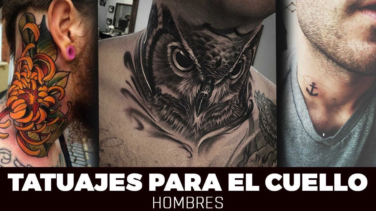 Tatuajes para el Cuello para Hombres, Estilos Increibles