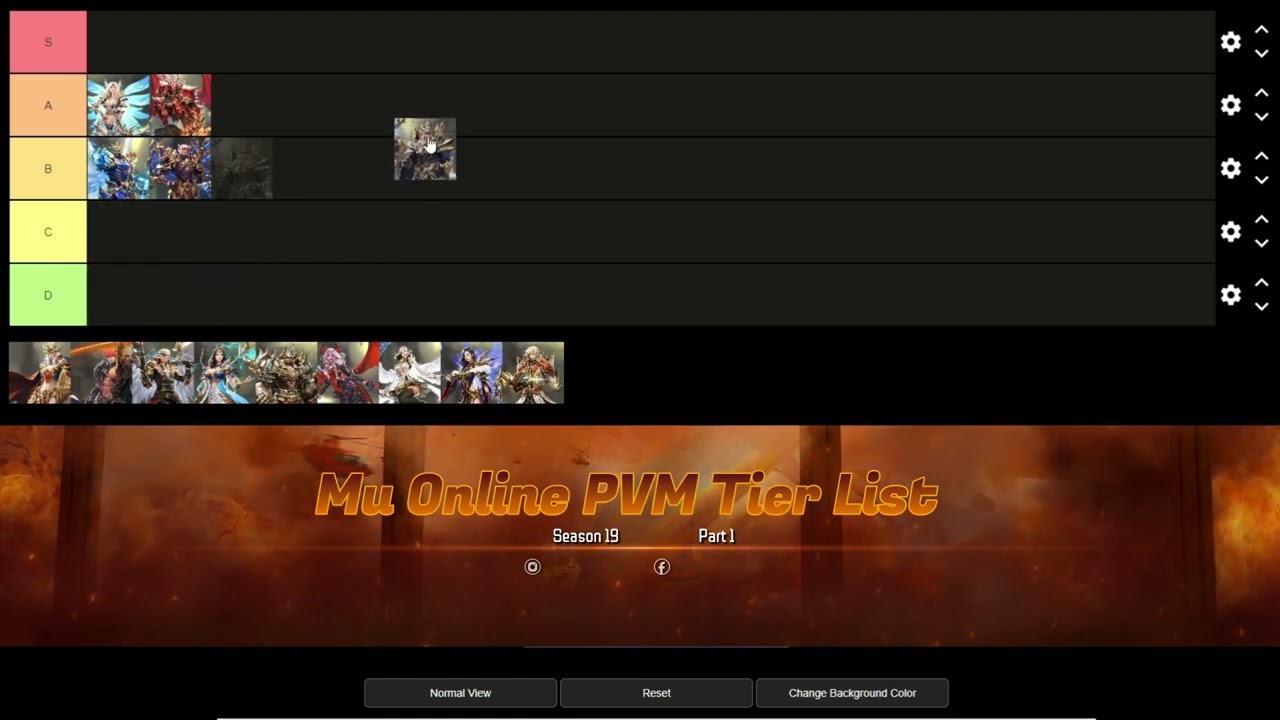 Mu Online PVM Tier list Webzen Global - Prushka