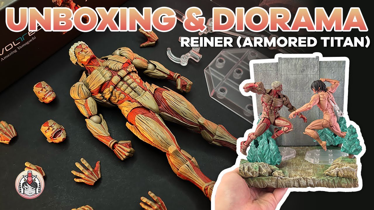 REINER vs EREN DIORAMA | Armored Titan | Amazing Yamaguchi | Attack on Titan | Speed Unboxing | ASMR