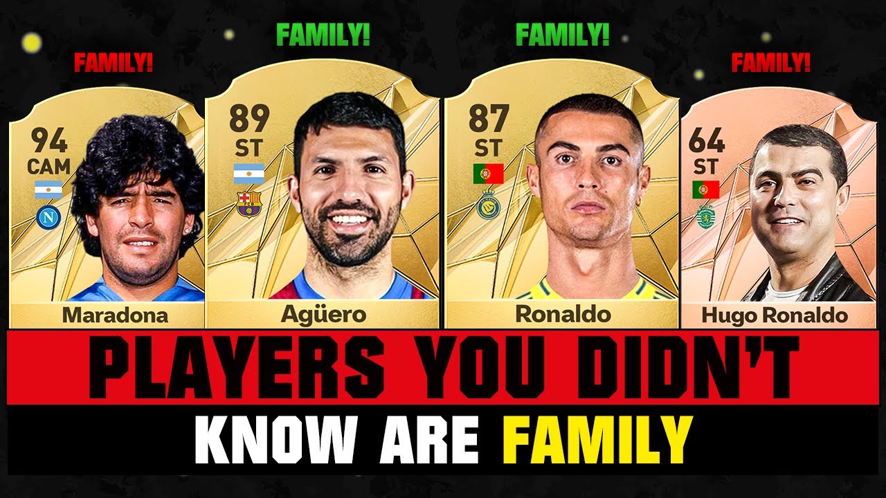 FOOTBALLERS You Didn't Know Are FAMILY! 😔💔 ft. Ronaldo, Aguero, Maradona…