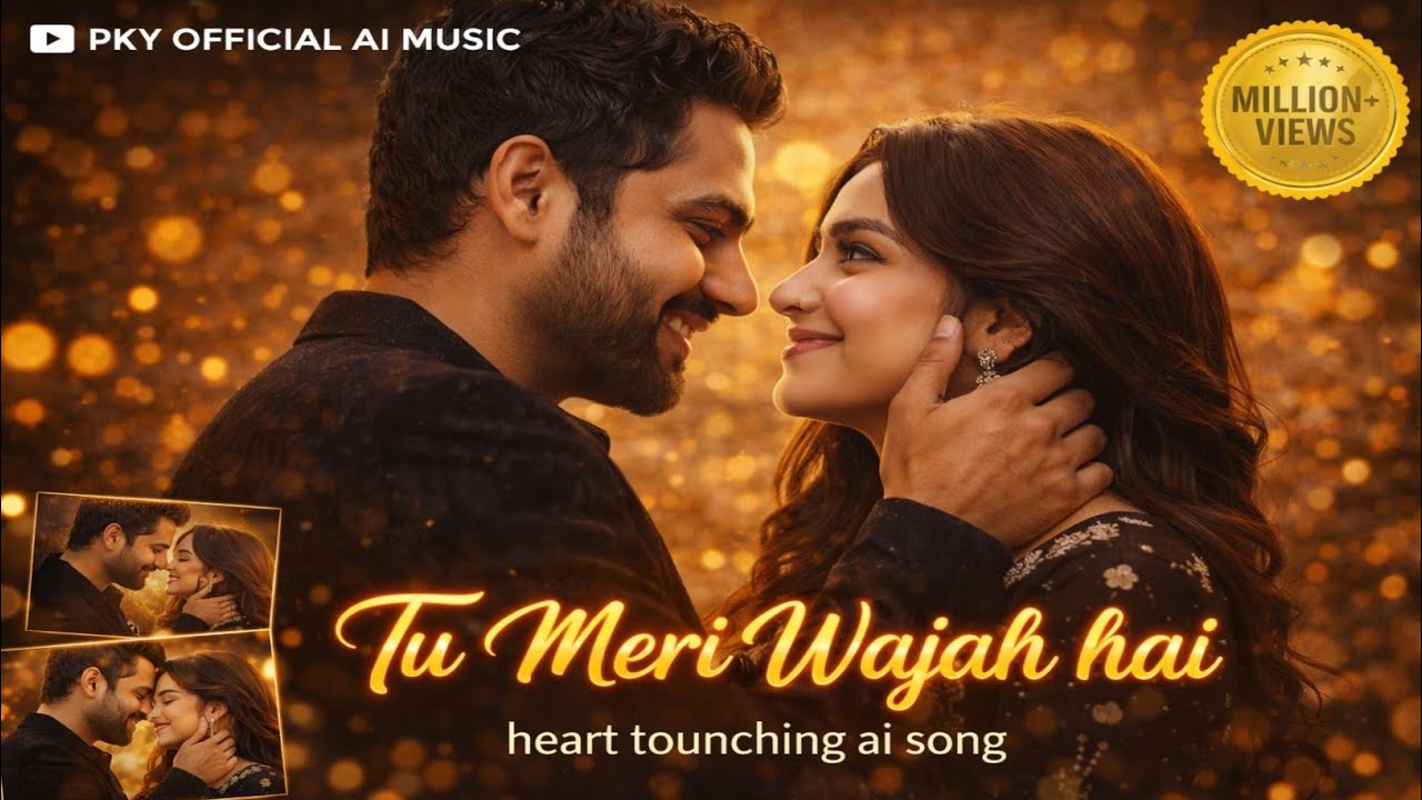 Tu Meri Wajah Hai💖 | Heart Touching AI Romantic Song | New Hindi Love Song 2026 | Bollywood New Song