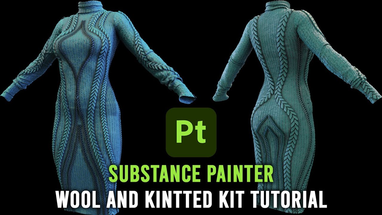 substance painter tutorial: wool and knitted material Toolkit