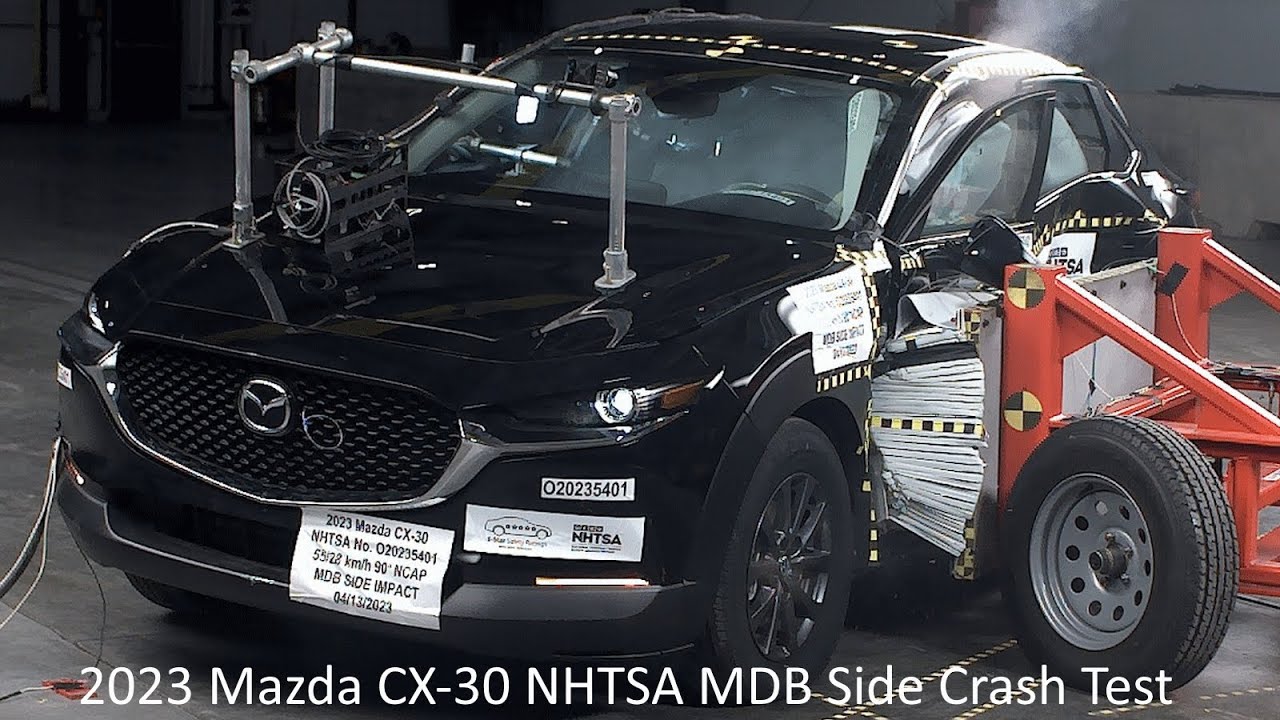 2023-2024 Mazda CX-30 NHTSA MDB Side Crash Test