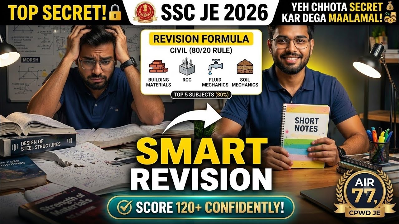 How I Cleared SSC JE & RRB JE! 🔥 My Smart Revision Technique & Short Notes