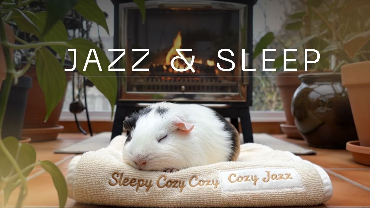 Relaxing Jazz Fireplace for Stress Relief and Cozy Moments