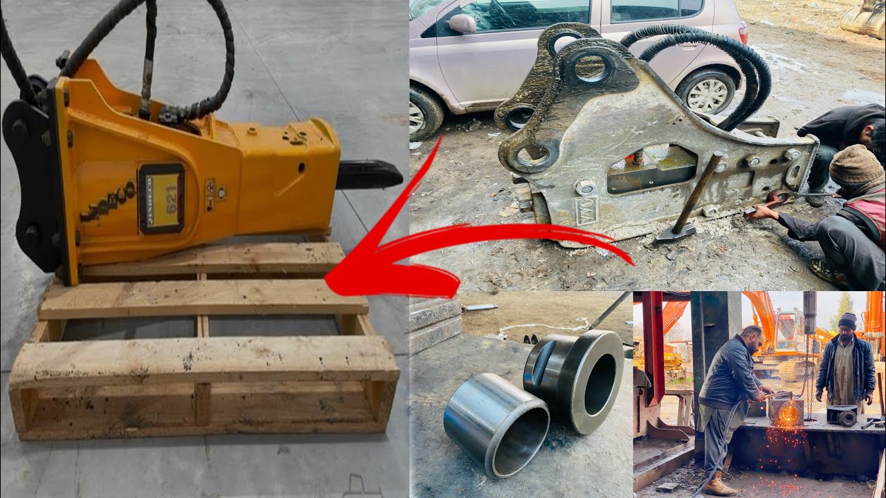 How to repairing Doosan Excavator Hydraulic Breaker Restoration  Jackhammer  And Bushing Replacement