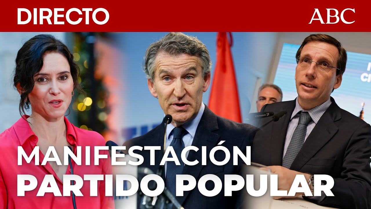 🔴 DIRECTO | FEIJÓO, AYUSO y ALMEIDA intervienen en la manifestación contra el Gobierno de SÁNCHEZ