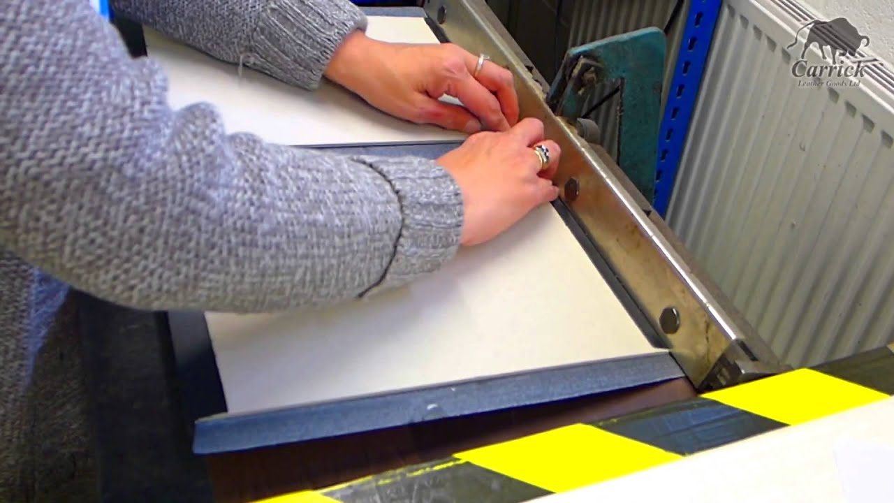 Menu Cover Production - Carrick Leather Goods Ltd.