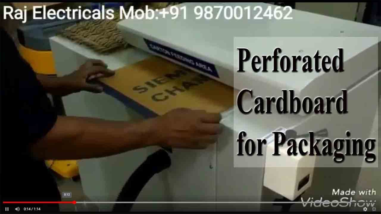 Perforated Cardboard maker Cardboard Perforator - HC 425 with Dust Collector - from Raj Electricals.