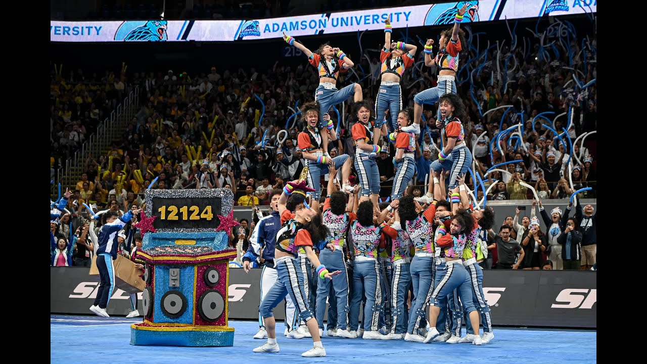 Adamson Pep Squad's karaoke medley routine in the UAAP Season 87 Cheer dance Competition