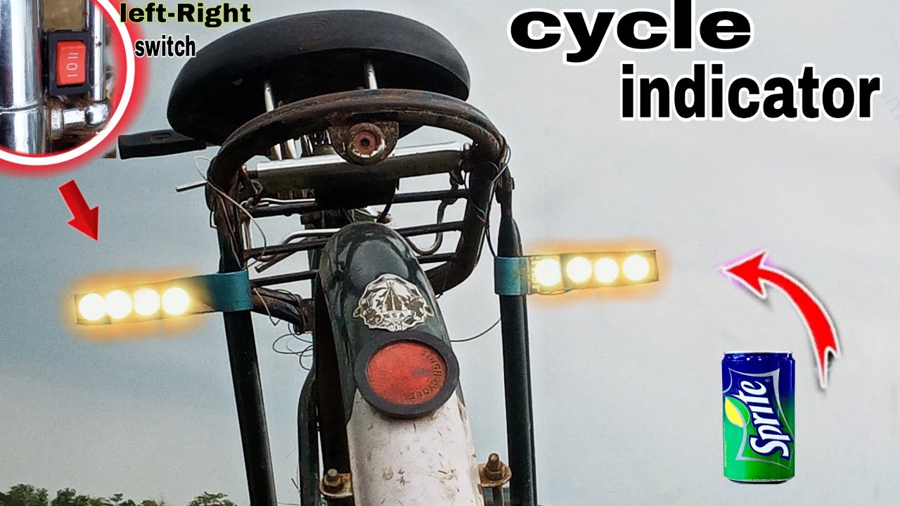 How to make cycle indicator // make bicycle indicator at home.