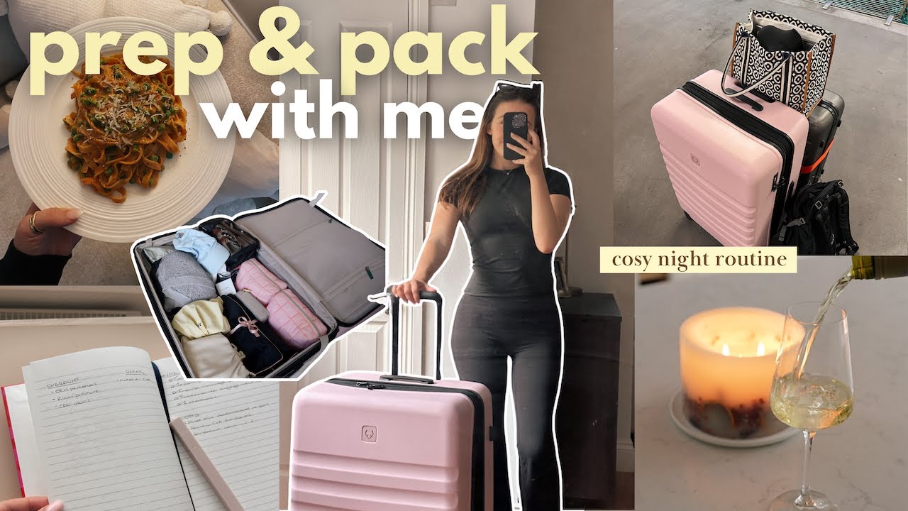 SPEND THE EVENING WITH ME 🕯️ night routine, pack and prep for italy 🧚🏻‍♂️