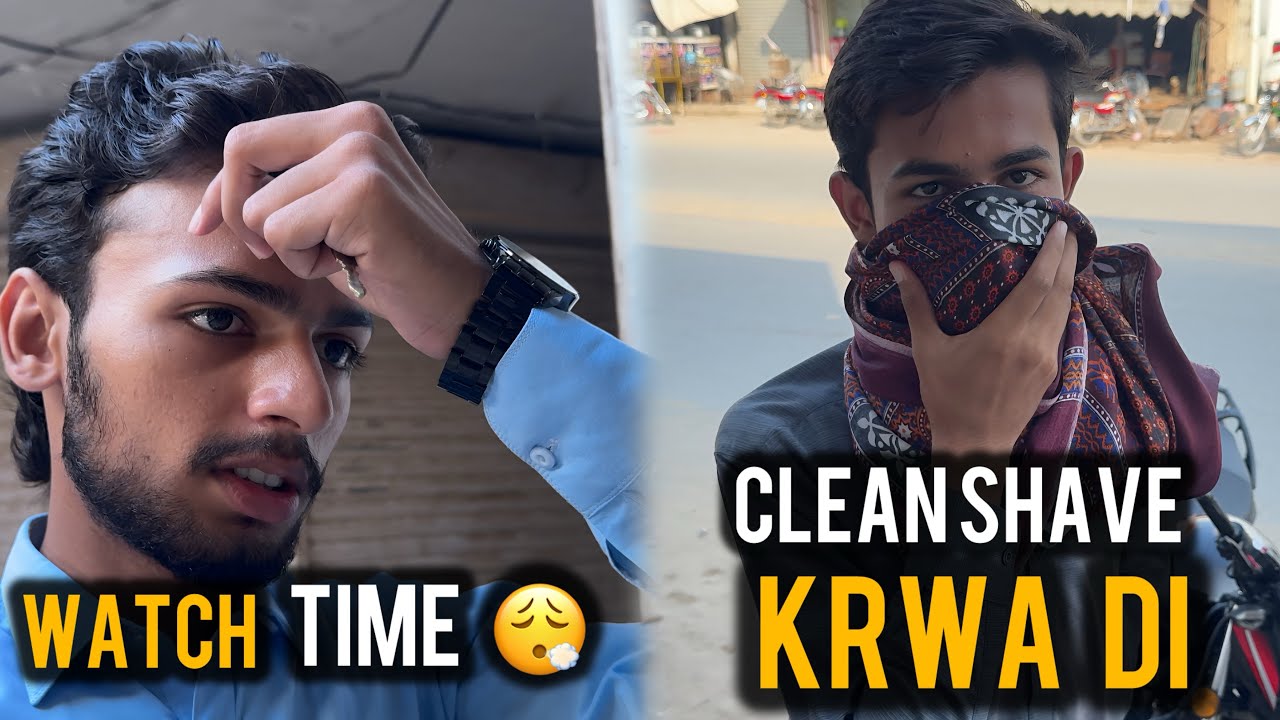 Rana saab na clean shave krwa di😅/ watch time problem🫩
