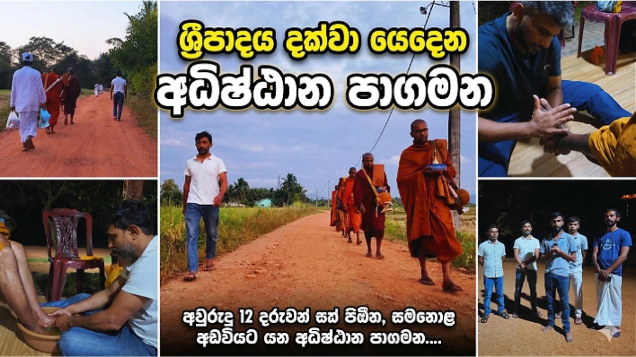 🙏🙏🙏 ශ්‍රීපාදය දක්වා යෙදෙන අධිෂ්ඨාන පාගමන 🙏🙏🙏