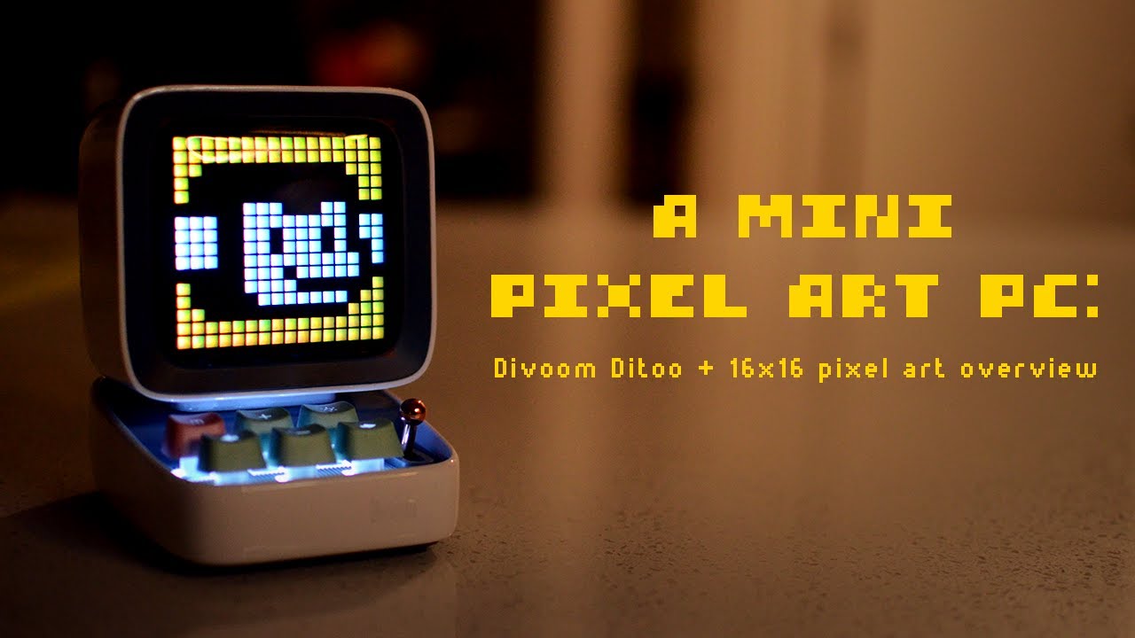 A Mini Pixel Art PC: Divoom Ditoo + 16x16 Art Overview