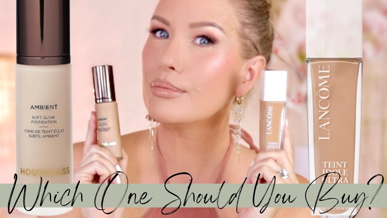 BEST FOUNDATIONS OF THE YEAR? NEW Lancôme Teint Idole Care and Glow vs. Hourglass Ambient Soft Glow