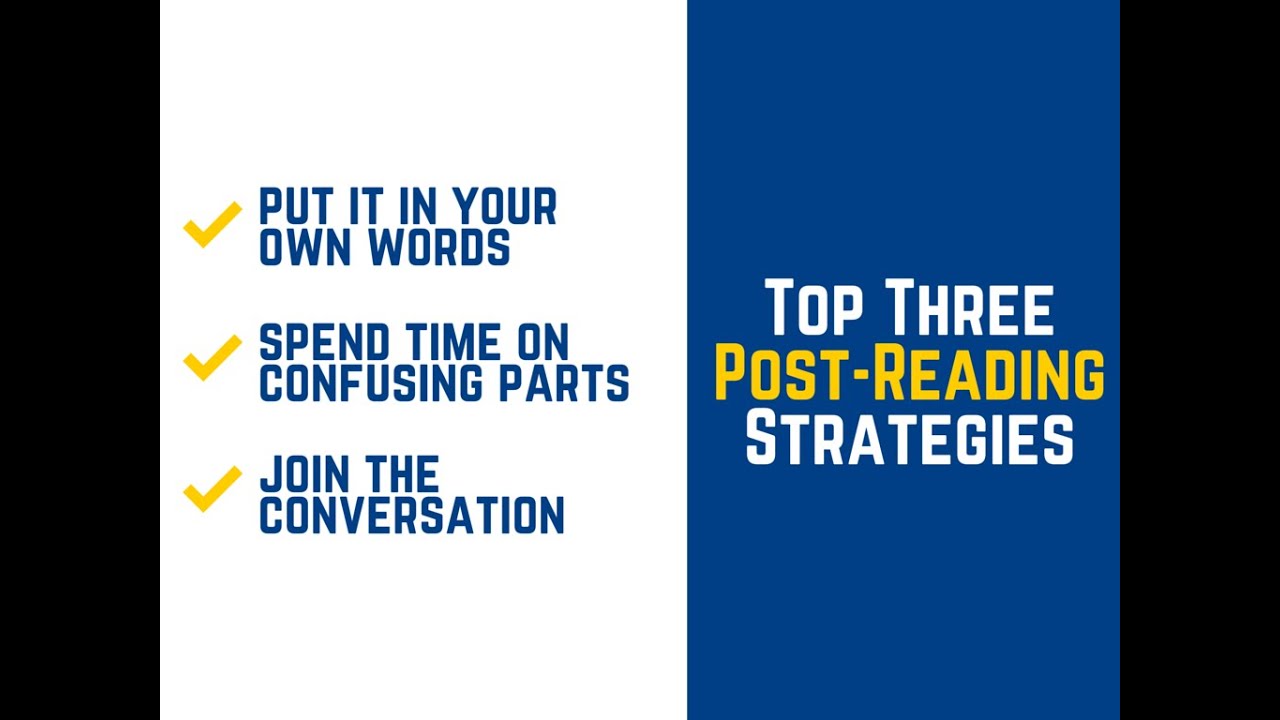 Post-reading Strategies