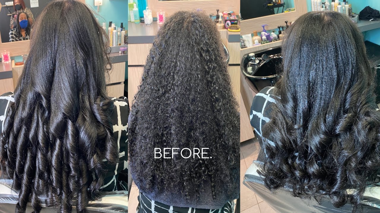 FLAT IRON CURLS| SILK PRESS
