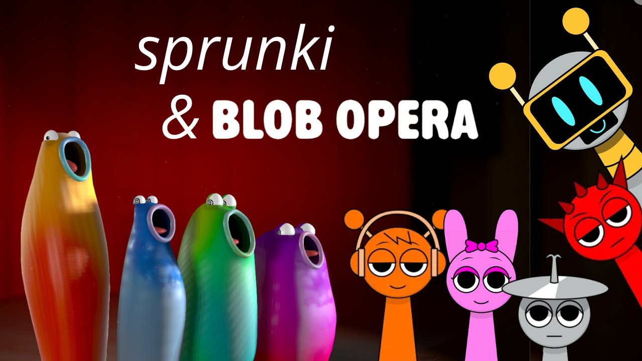 I make music with Sprunki and Blob Opera