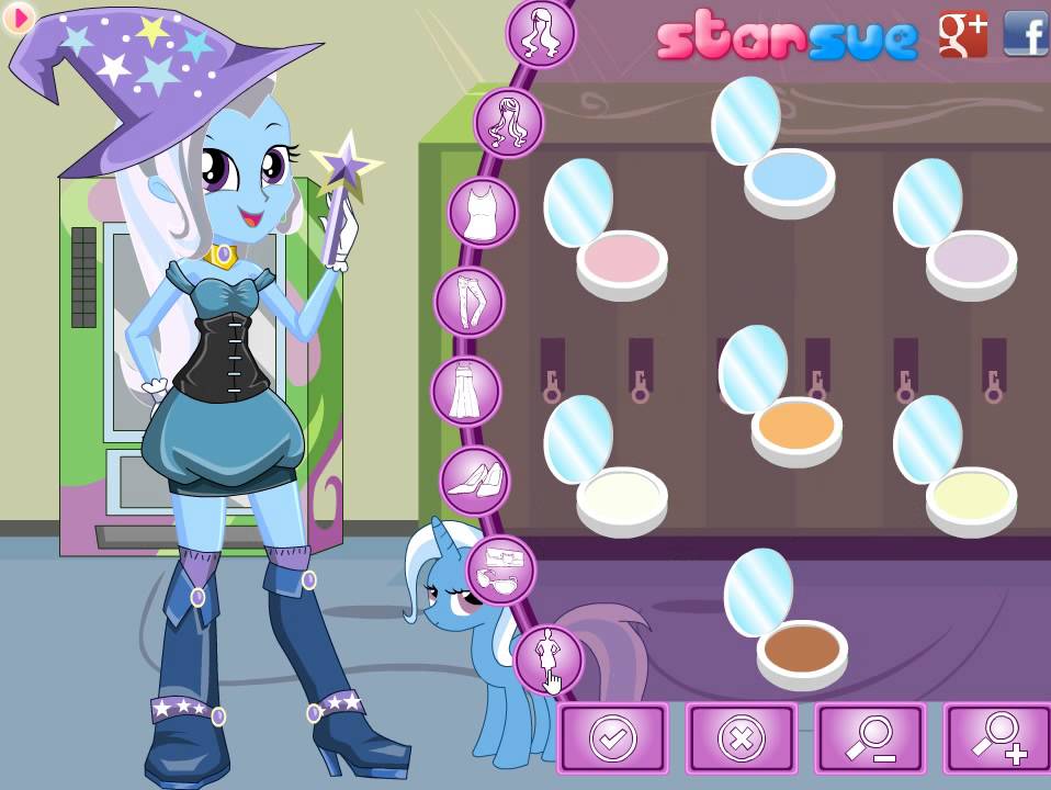 Equestria Girls Trixie Lulamoon Dress Up Game Preview