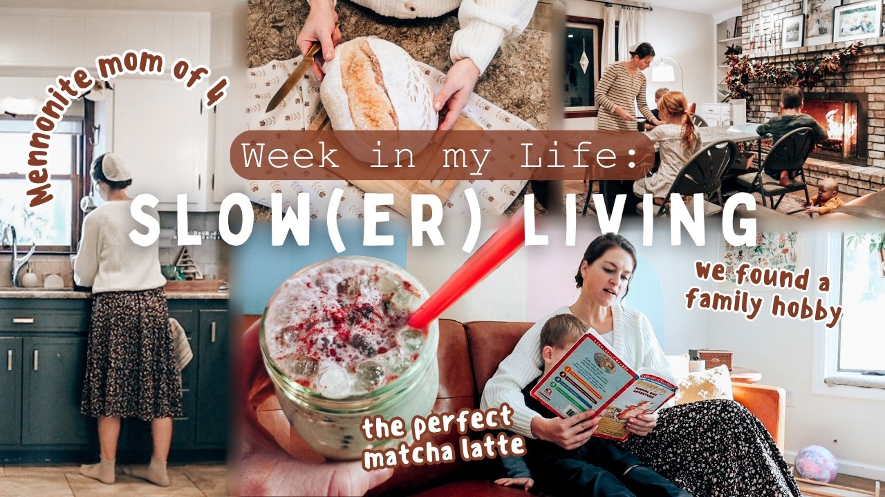 A WEEK IN MY LIFE: discovering matcha, puzzle party, home cooking | Mothering during a COLD SNAP!